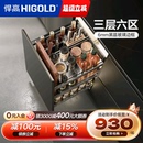 铝合金厨房收纳调味篮内置调料置物架 悍高希勒双层橱柜拉篮抽屉式