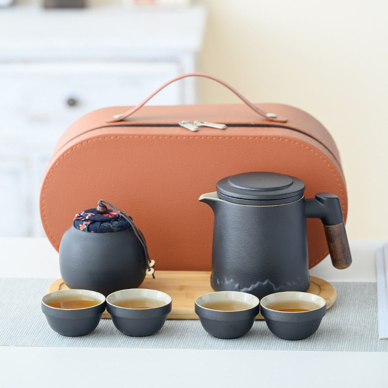 便携陶瓷快客杯旅行茶具