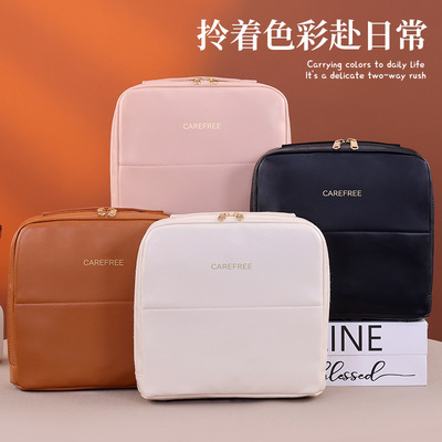 高级感多层立式化妆包