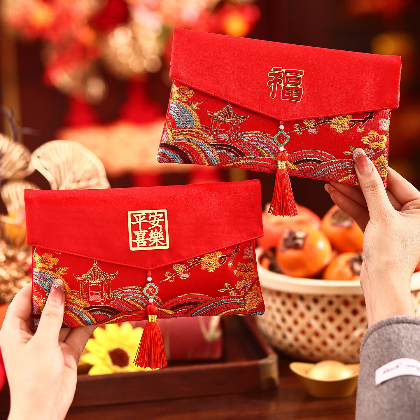 新年布艺红包2026新款马年高档刺绣压岁钱包袋春节过年万元利是封,节庆用品/礼品,红包/利是封,淘宝优惠券,粉丝福利购,淘宝优惠卷