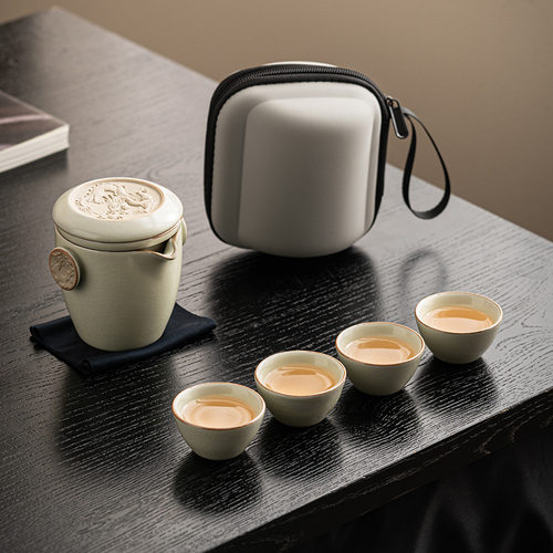 汝窑旅行茶具套装6154