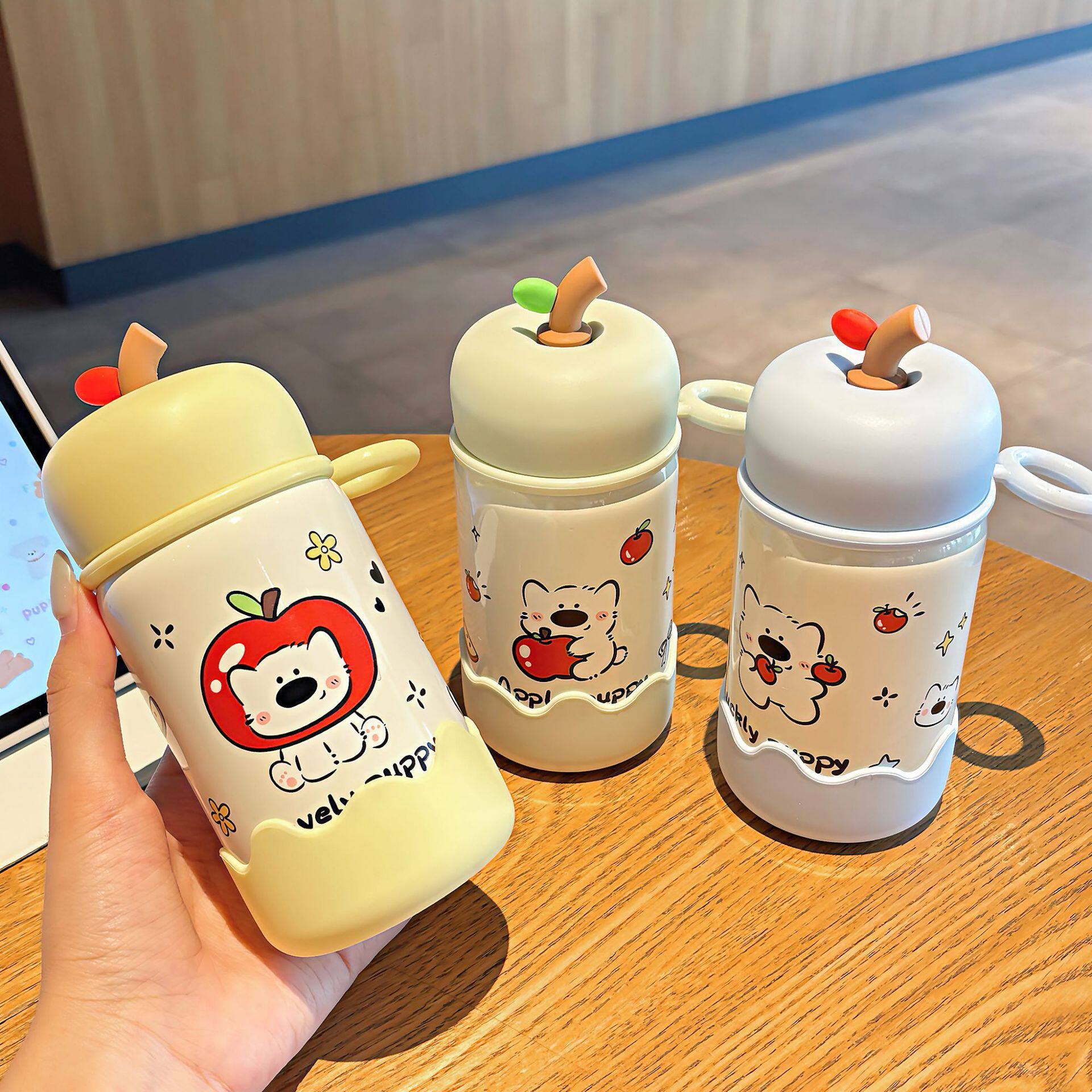 可爱苹果迷你不锈钢保温杯