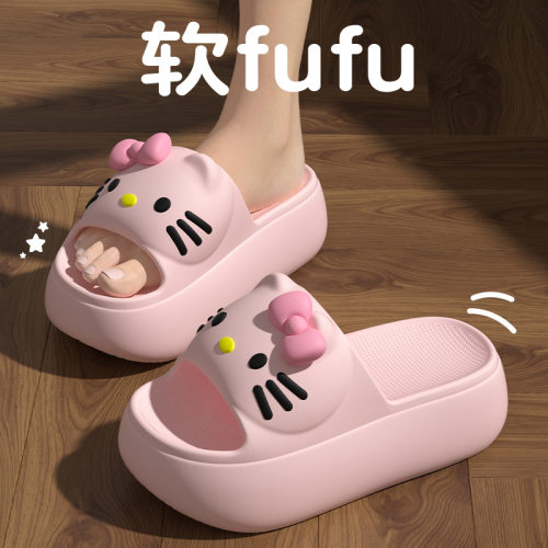 KT猫拖鞋女款夏季厚底增高