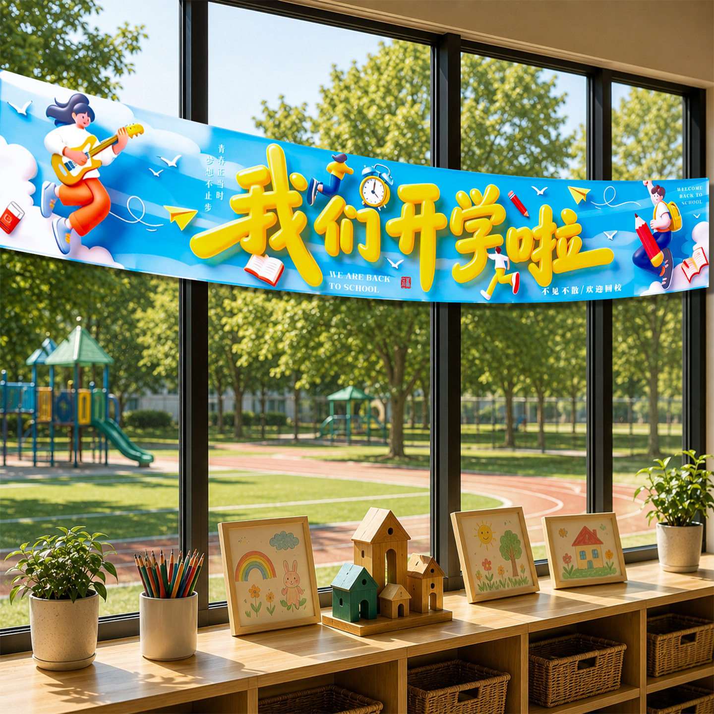 开学季班级拉旗装饰25