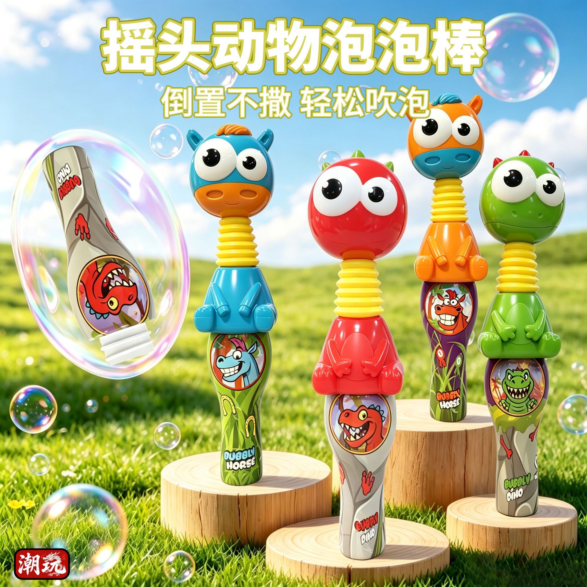 儿童摇头泡泡杯不洒液