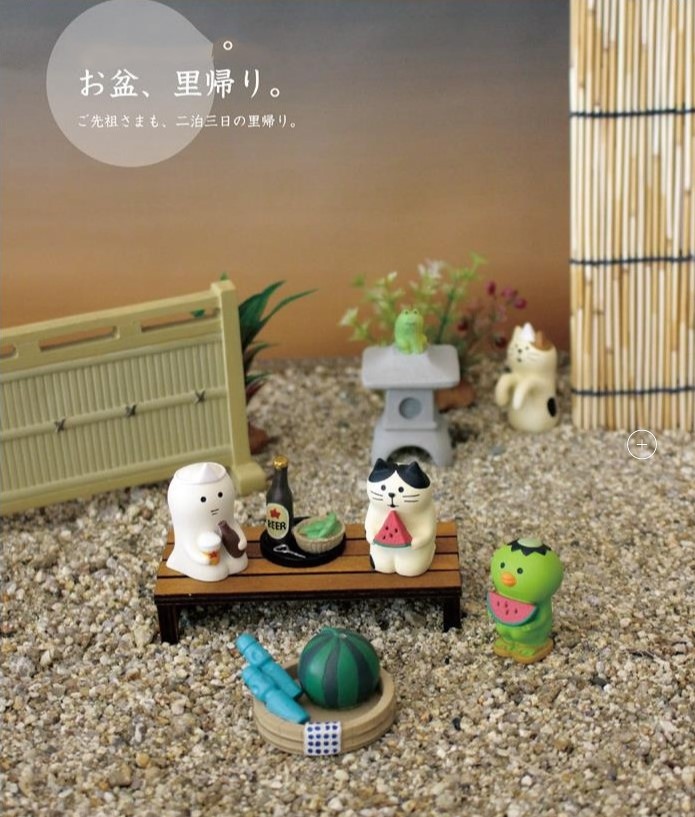zakka杂货decole幽灵河童猫摆拍