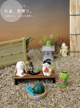 zakka杂货decole幽灵河童猫摆拍