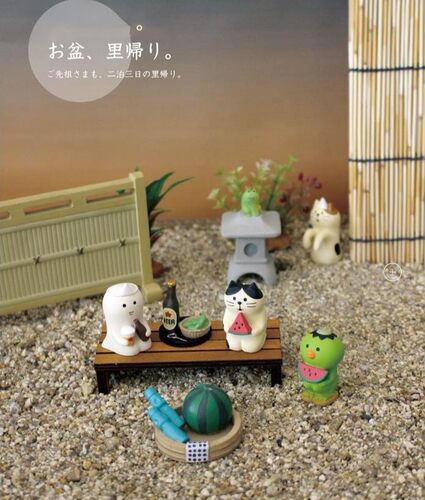 zakka杂货decole幽灵河童猫摆拍