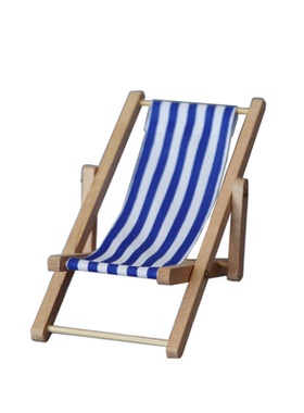 112娃娃屋过家家沙滩椅条纹躺椅