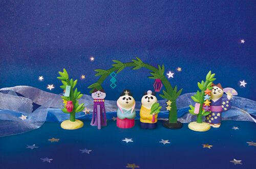 七夕牛郎织女文鸟公仔摆件