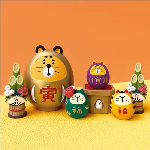 桌面摆件拍摄道具装饰树脂虎年