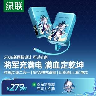 绿联×《崩坏：星穹铁道》丨爻光联名款新国标充电宝55W自带线