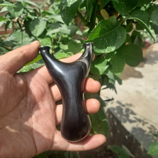 手工牛角小龅牙弹弓黑水牛角66弓门户外精准用弓