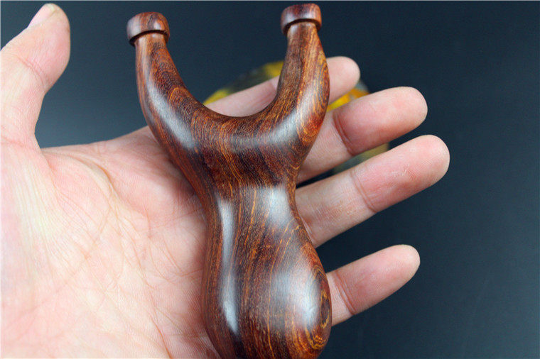 小叶红檀邓飞虎三代飞虎叉 实木药饼头手握微反曲精准户外弹弓