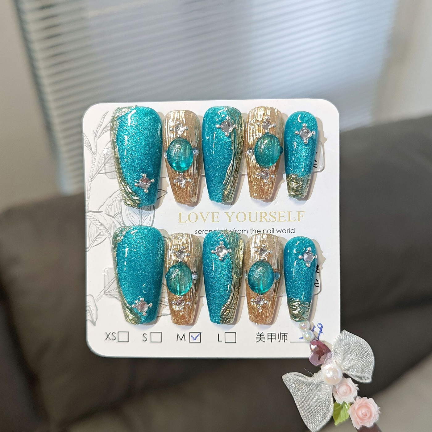 异域风布契拉提鎏金钻手工穿戴甲