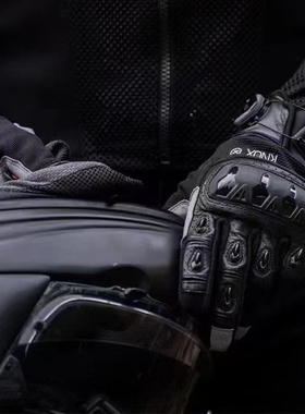 英国Knox摩托机车骑行越野拉力防摔四季全能触屏防摔外骨骼手套男