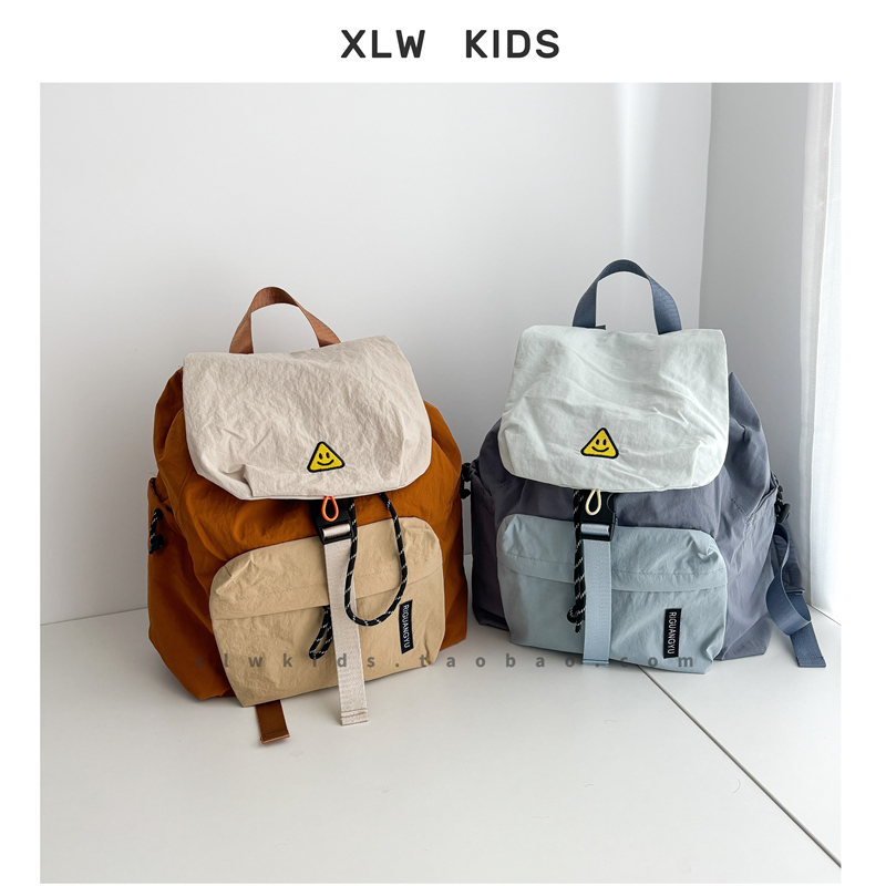 成人小孩通用~韩版INS风儿童户外登山防水背包男女宝宝露营双肩包