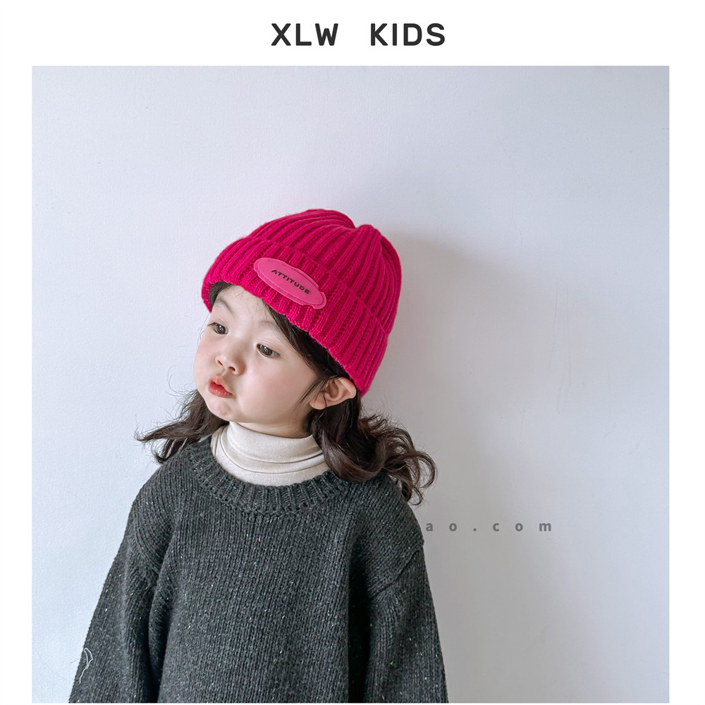 ins秋冬新款韩系儿童毛线帽子针织保暖男女童纯色宝宝套头针织帽,童装/婴儿装/亲子装,帽子,淘宝优惠券,粉丝福利购,淘宝优惠卷