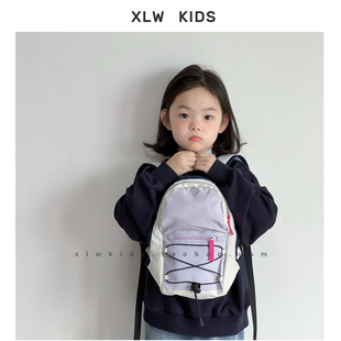 ins风可爱抽绳迷你儿童双肩包男孩女童休闲背包旅行轻便学生书包