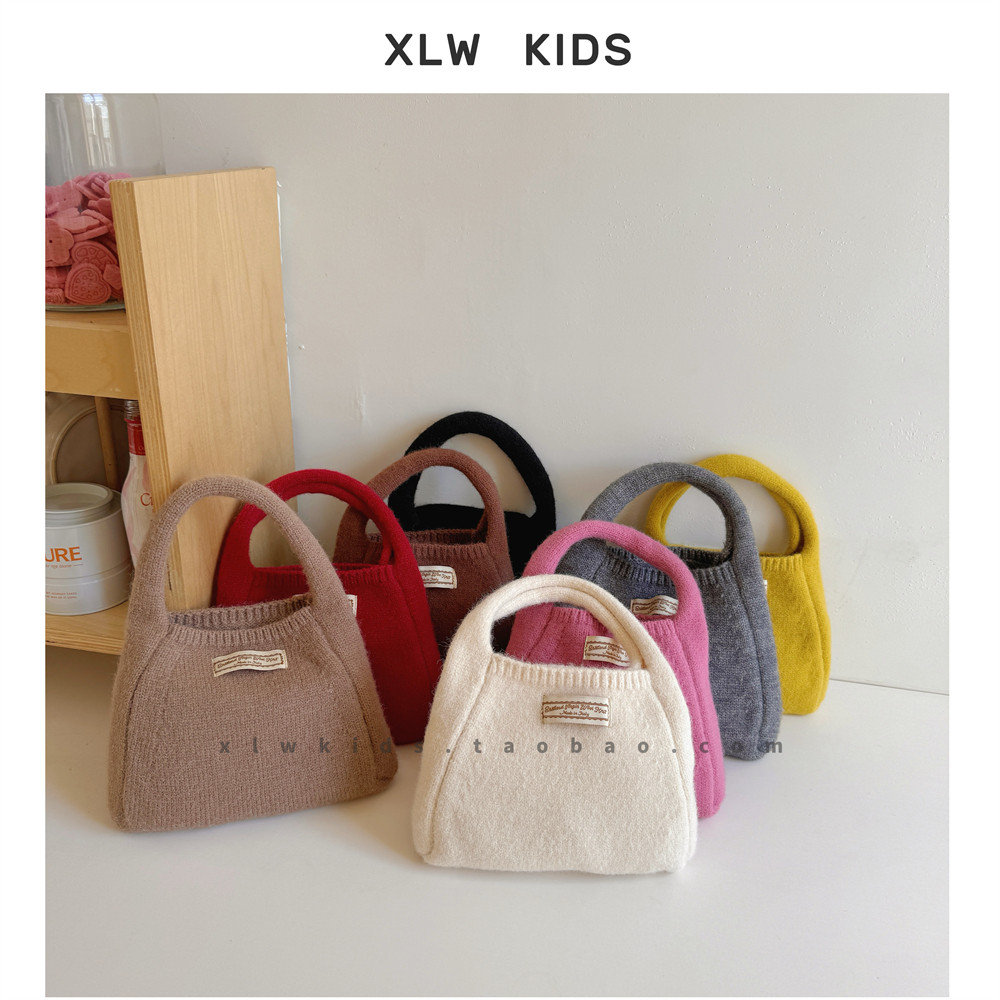 ins风韩系儿童针织小拎包秋冬百搭纯色毛线包手提包宝宝零钱包潮,玩具/童车/益智/积木/模型,斜挎包/拎包/腰包,淘宝优惠券,粉丝福利购,淘宝优惠卷