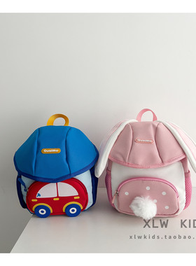 ins风萌兔耳幼儿园双肩书包