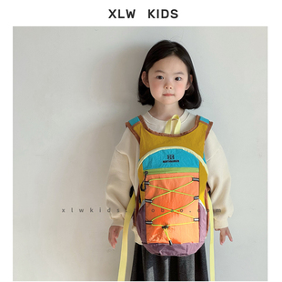 chao轻ins风儿童双肩包运动休闲户外旅游登山百搭男女童双肩背包