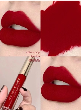 2只包邮~卡拉泡泡~.哑光唇釉 ARRIBA！复古红 SNOWFLEEK 正红显白