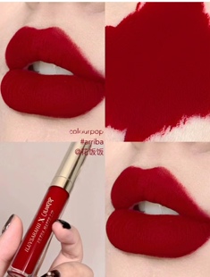 2只包邮~卡拉泡泡~.哑光唇釉 ARRIBA！复古红 SNOWFLEEK 正红显白