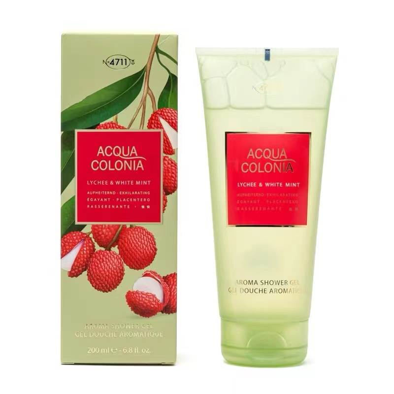 巨好闻~4711荔枝与白薄荷沐浴乳200ml大容量 香氛沐浴露 清新活力