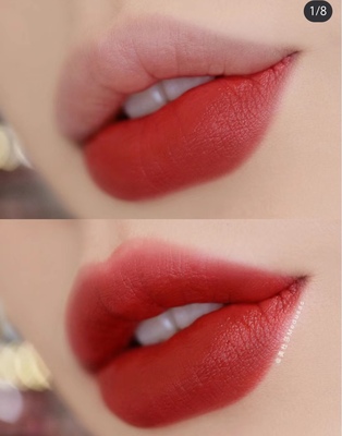 优雅高贵～c*b花瓣口红唇膏7号～水红色～水润顺滑自然干净提气色