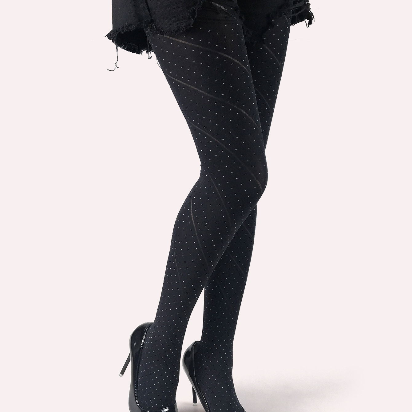 日系天鹅绒显瘦素雅连裤袜