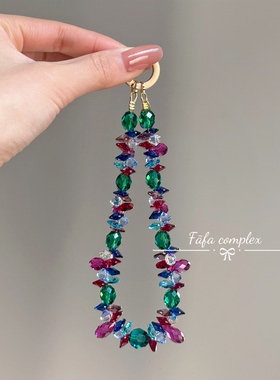 小众原创设计施华洛【水果锦囊】重工贵气手机链