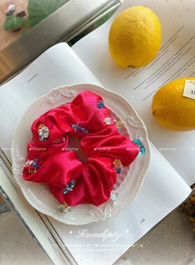 FAFA原创韩国发饰施华洛【在逃公主】大肠圈小众审美不撞款