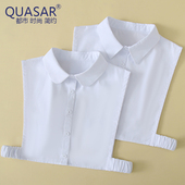 春秋冬百搭尖圆棉质假领子女内搭职业衬衫 饰假领加大衬衣领 高档装