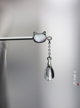 猫头簪子保色日常通勤简约盘发女