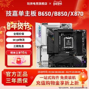AMD技嘉AORUS B650M/B850M/X870E台式机电脑主板小雕冰雕电竞冰雕