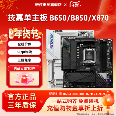 AMD技嘉AORUS B650M/B850M/X870E台式机电脑主板小雕冰雕电竞冰雕