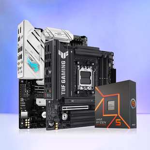 吹雪 搭华硕B650M B850M 重炮手 AMD锐龙R5 主板CPU套装 7600X盒装