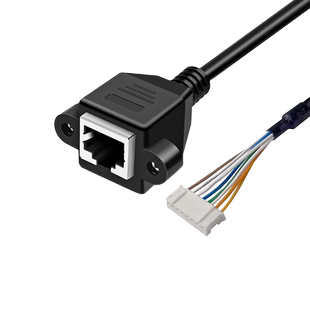 联上网络宽带端子线延长RJ45母PH2.0数据信号连接可视化门禁工控