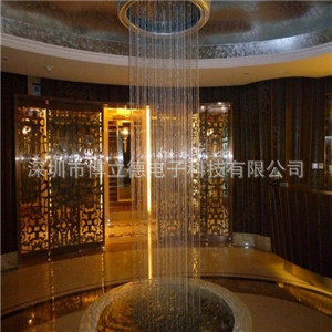 定制户外室内流水拉线拉丝数码数控水幕数字水帘光纤水帘墙厂家,商业/办公家具,喷泉,淘宝优惠券,粉丝福利购,淘宝优惠卷