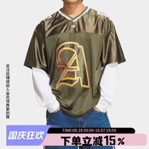 阿迪达斯三叶草男款宽松长袖T恤
