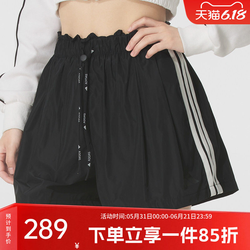 阿迪达斯女装春季新款宽松休闲裤MS WV SHORTS 运动短裤KC0019