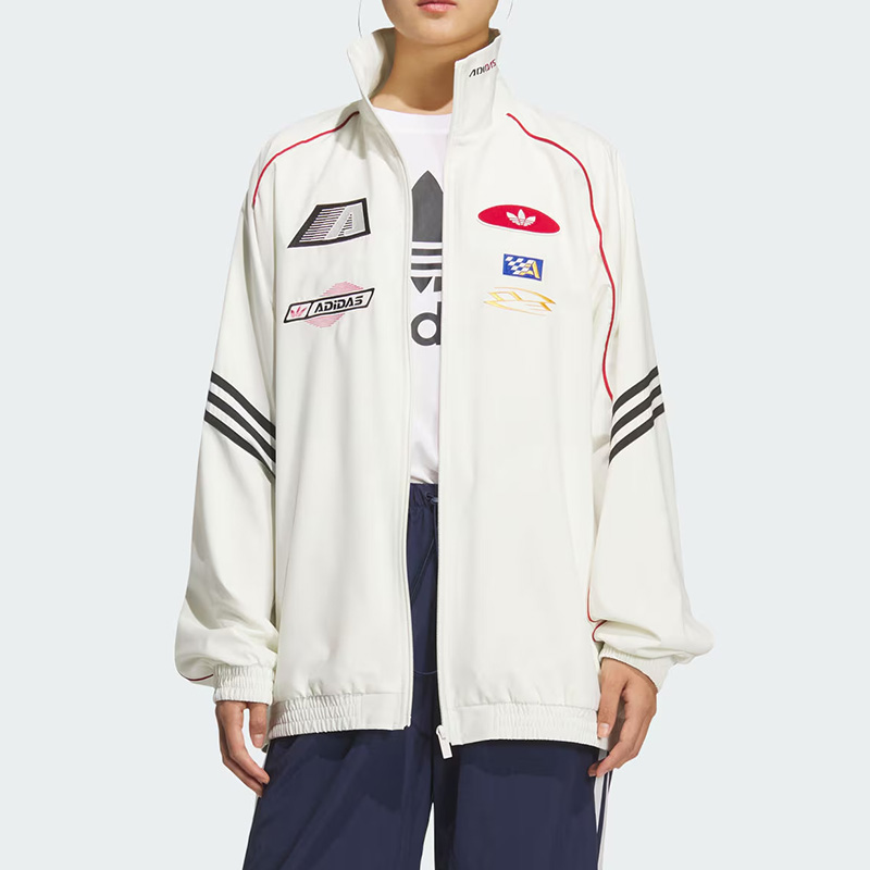 阿迪达斯三叶草女款宽松夹克外套