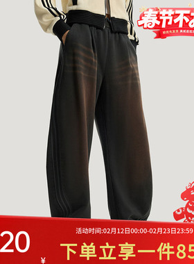 阿迪达斯三叶草女装2026春季新款CURVED KNIFE休闲运动裤IA7518