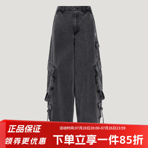 阿迪达斯三叶草女款宽松运动裤