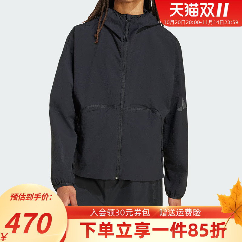 阿迪达斯男款休闲宽松外套