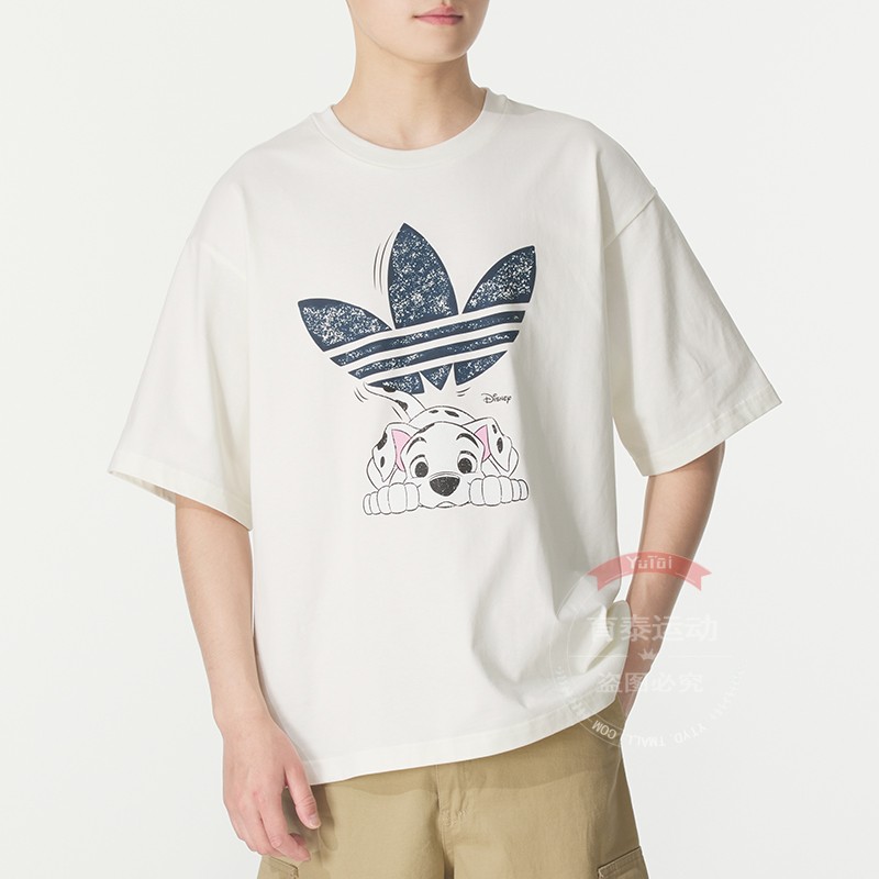 阿迪达斯三叶草男款宽松运动短袖