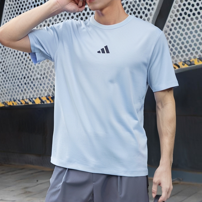 阿迪达斯男款快干运动短袖