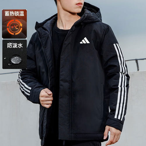 阿迪达斯男款保暖棉服
