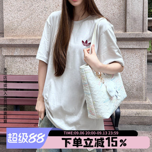 阿迪达斯三叶草休闲运动短袖